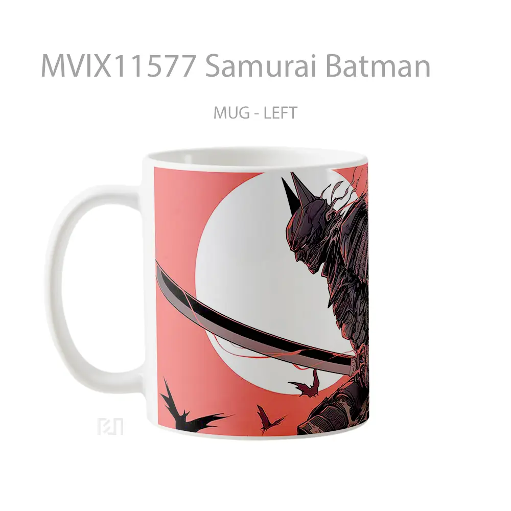 Mug Samurai Batman Gelas Keramik Koleksi Superhero - All-side / Desain