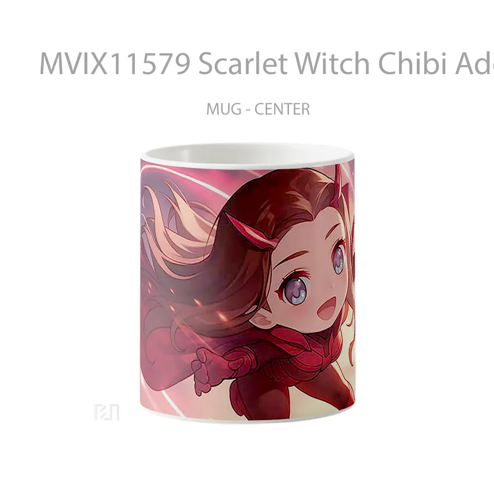 Mug Scarlet Witch Chibi Adorable Hadiah Lucu dan Menarik