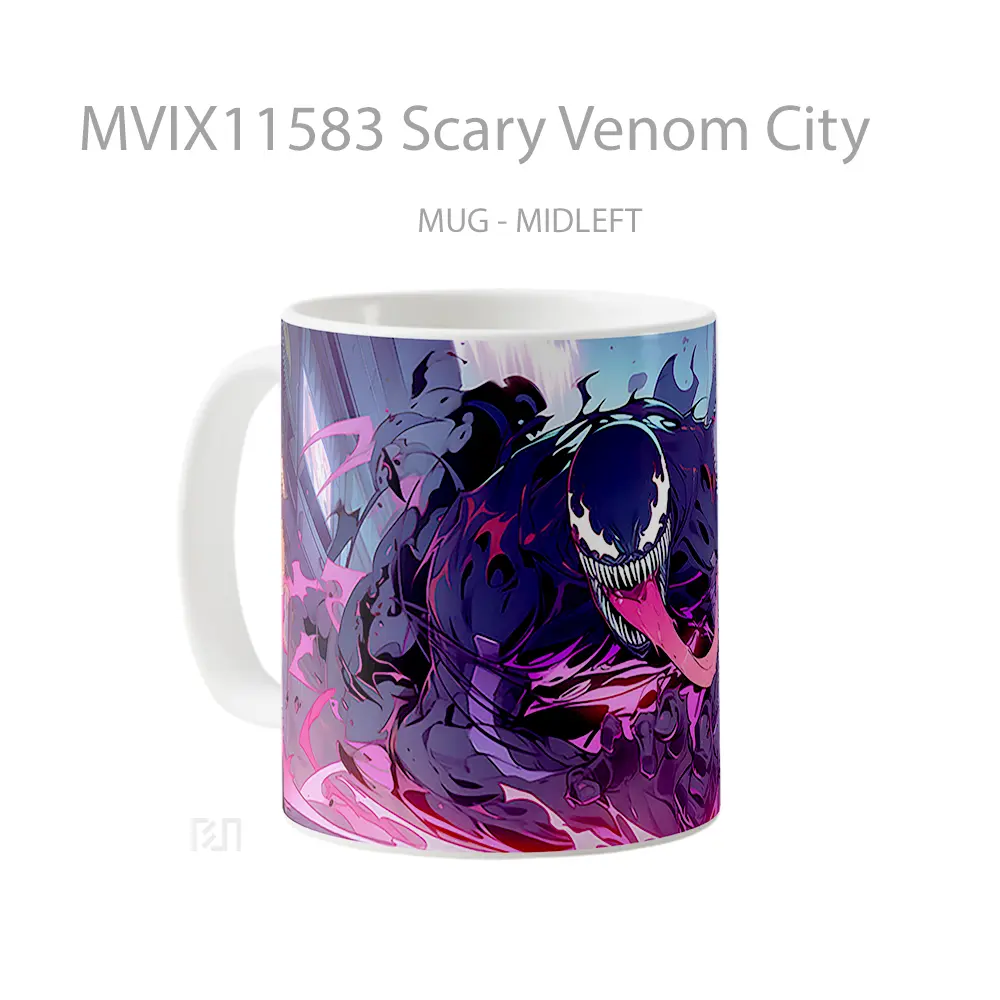 Mug Scary Venom City Hadiah Lucu dan Menarik - All-side / Desain