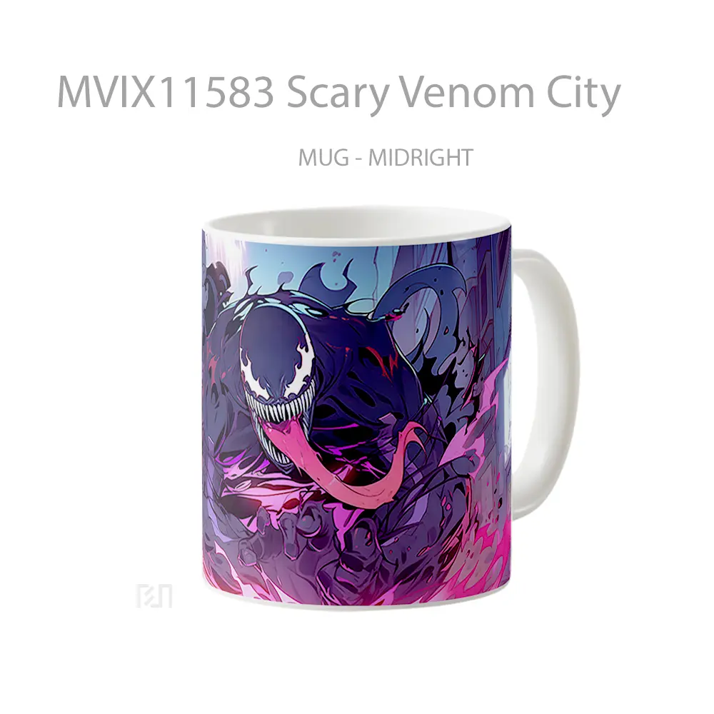 Mug Scary Venom City Hadiah Lucu dan Menarik - All-side / Desain