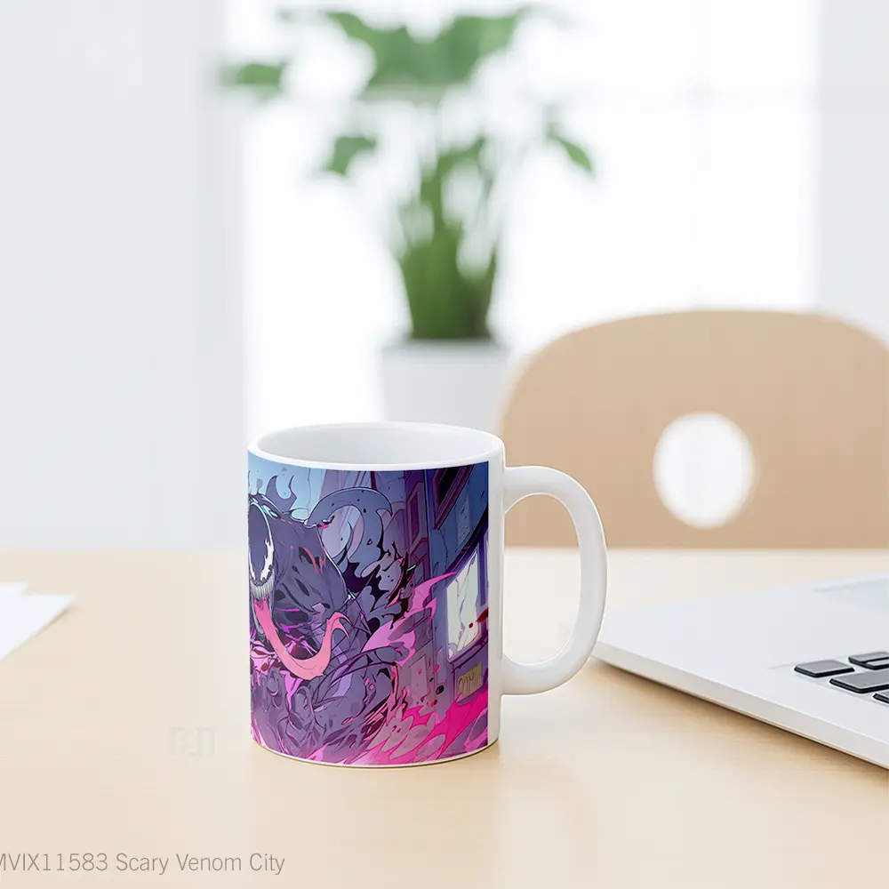 Mug Scary Venom City Hadiah Lucu dan Menarik - All-side / Desain