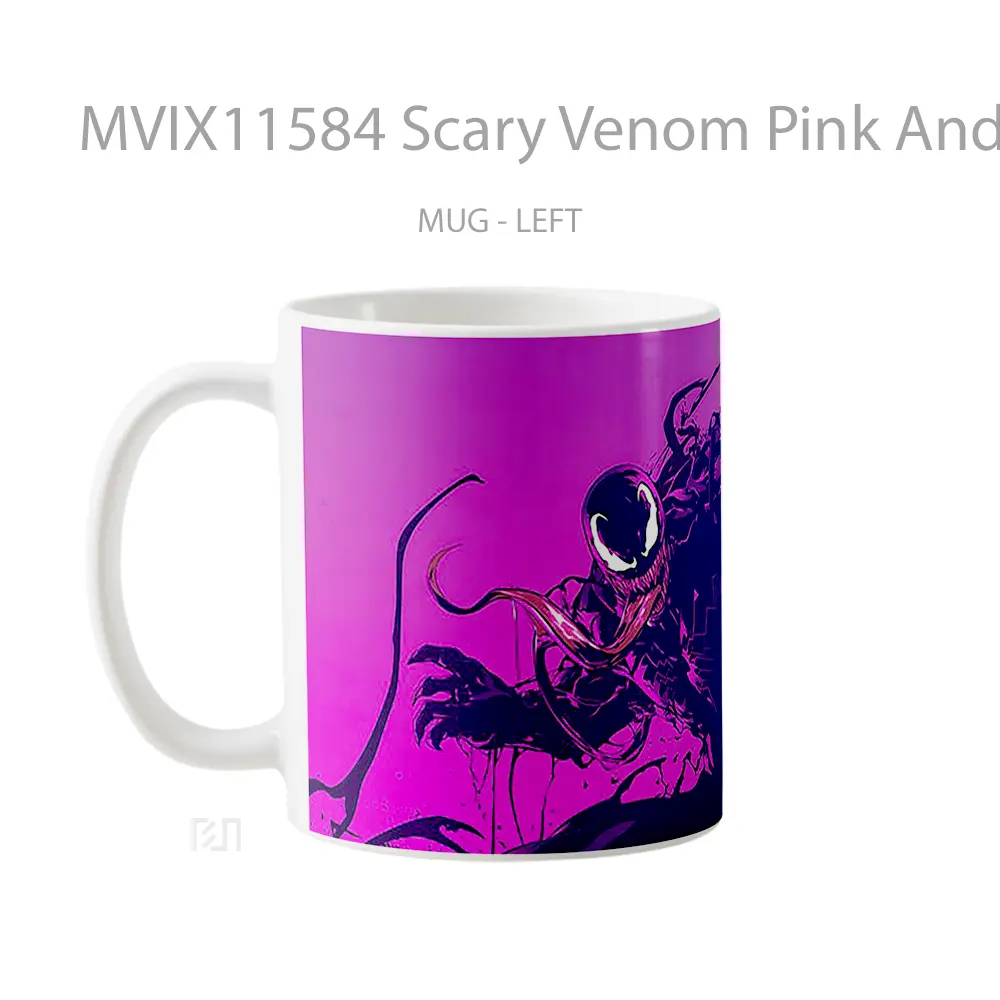 Mug Scary Venom Pink And Purple Koleksi Mug Limited Edition - All-side / Desain