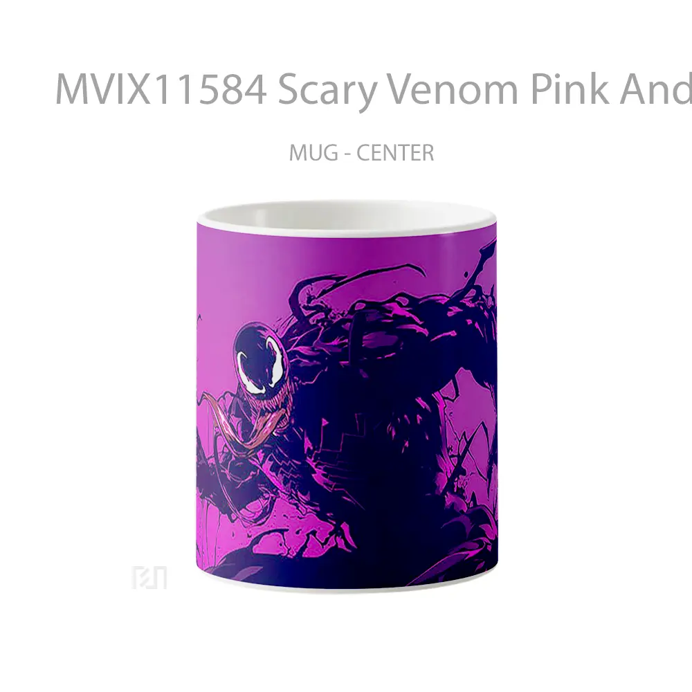 Mug Scary Venom Pink And Purple Koleksi Mug Limited Edition