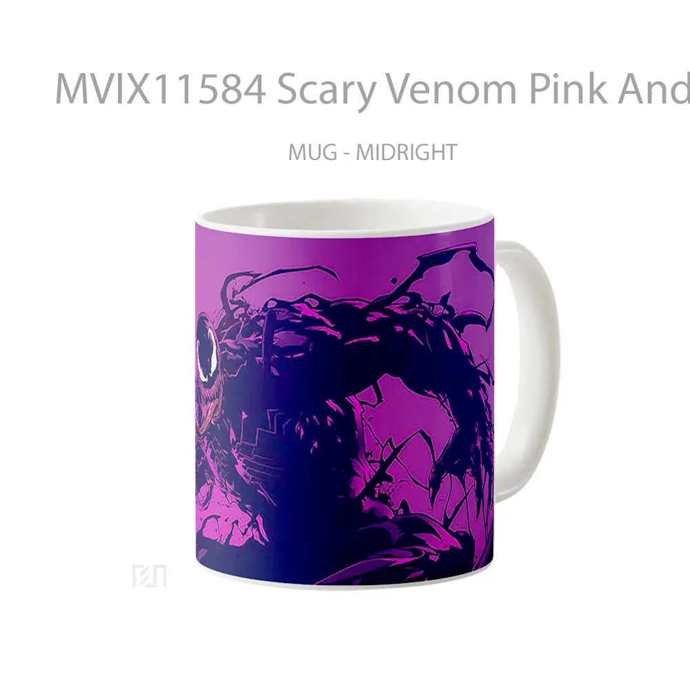 Mug Scary Venom Pink And Purple Koleksi Mug Limited Edition - All-side / Desain