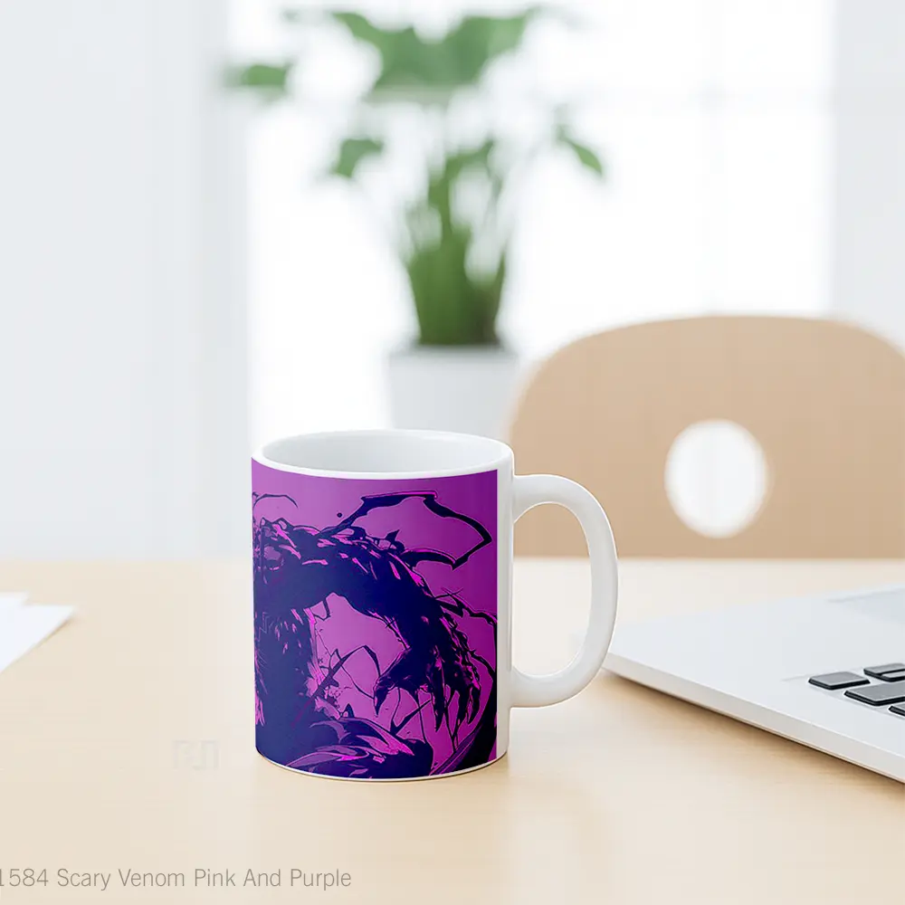 Mug Scary Venom Pink And Purple Koleksi Mug Limited Edition - All-side / Desain