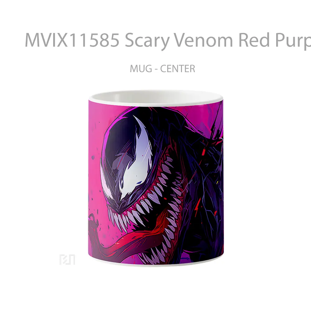 Mug Scary Venom Red Purple Koleksi Mug Limited Edition
