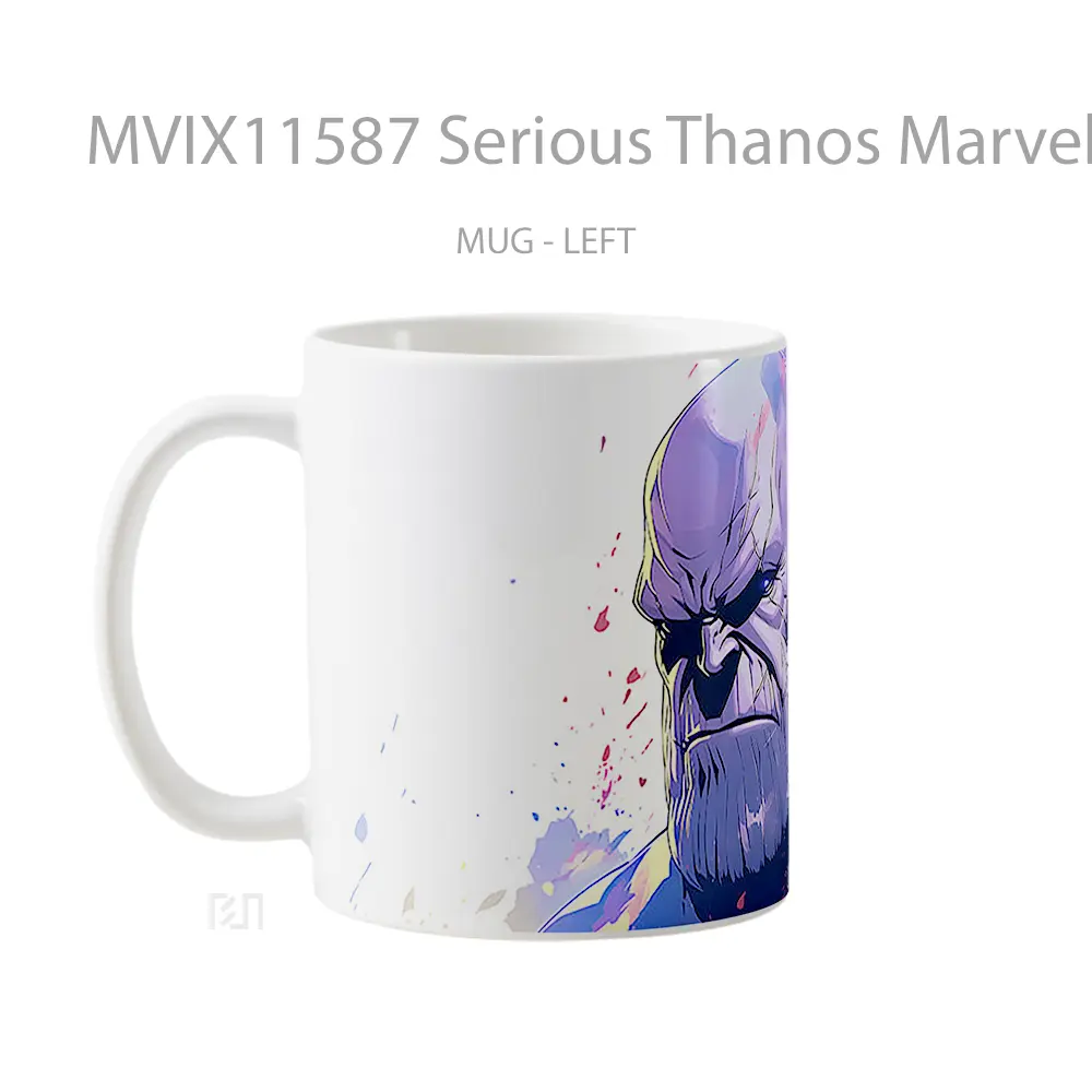 Mug Serious Thanos Marvel Art Merchandise Karakter Ikonik - All-side / Desain
