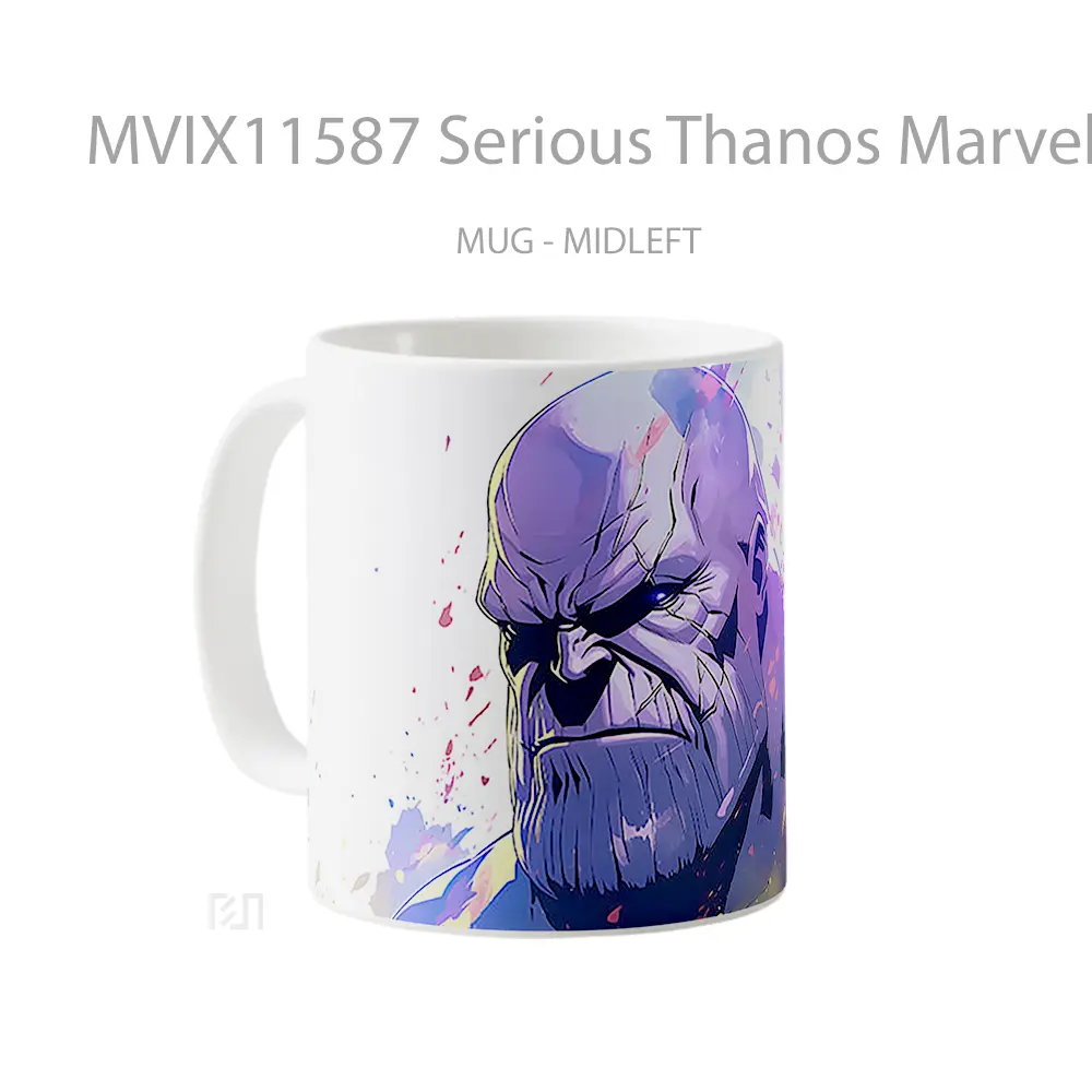 Mug Serious Thanos Marvel Art Merchandise Karakter Ikonik - All-side / Desain