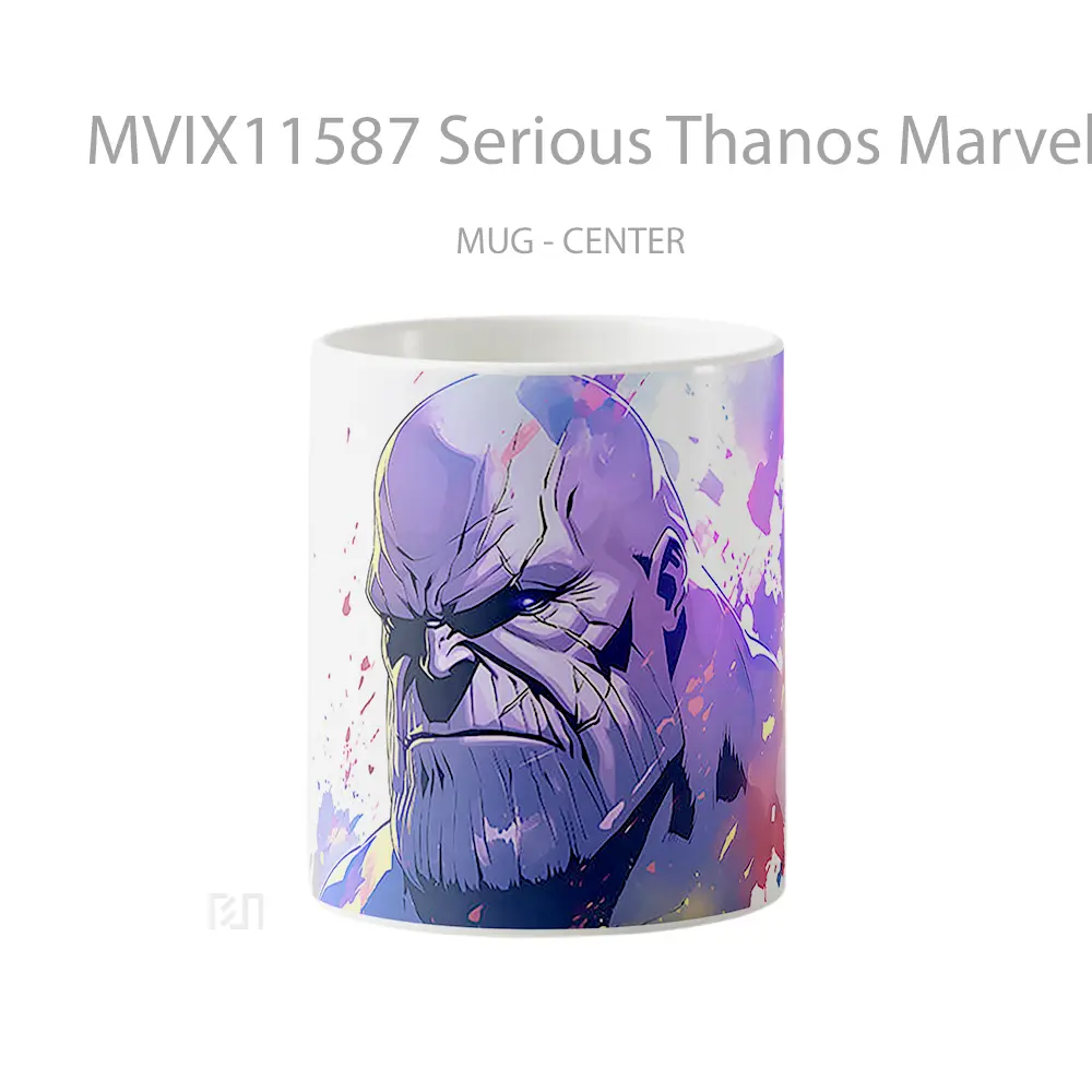 Mug Serious Thanos Marvel Art Merchandise Karakter Ikonik