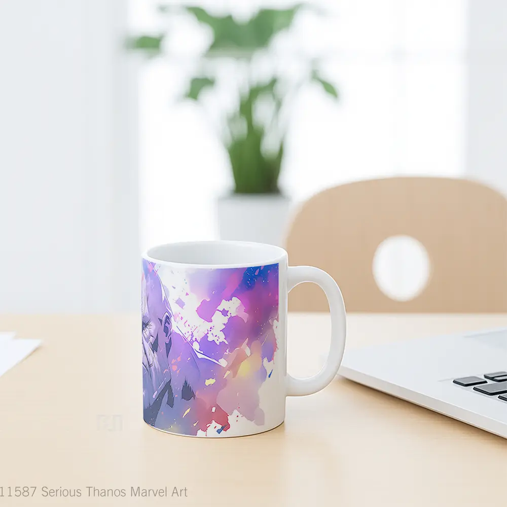 Mug Serious Thanos Marvel Art Merchandise Karakter Ikonik - All-side / Desain