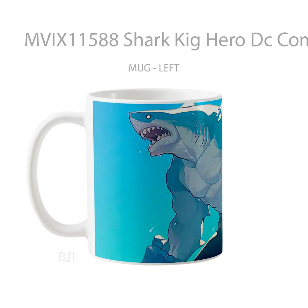 Mug Shark Kig Hero Dc Comics Mug Anime Populer Koleksi Spesial - All-side / Desain