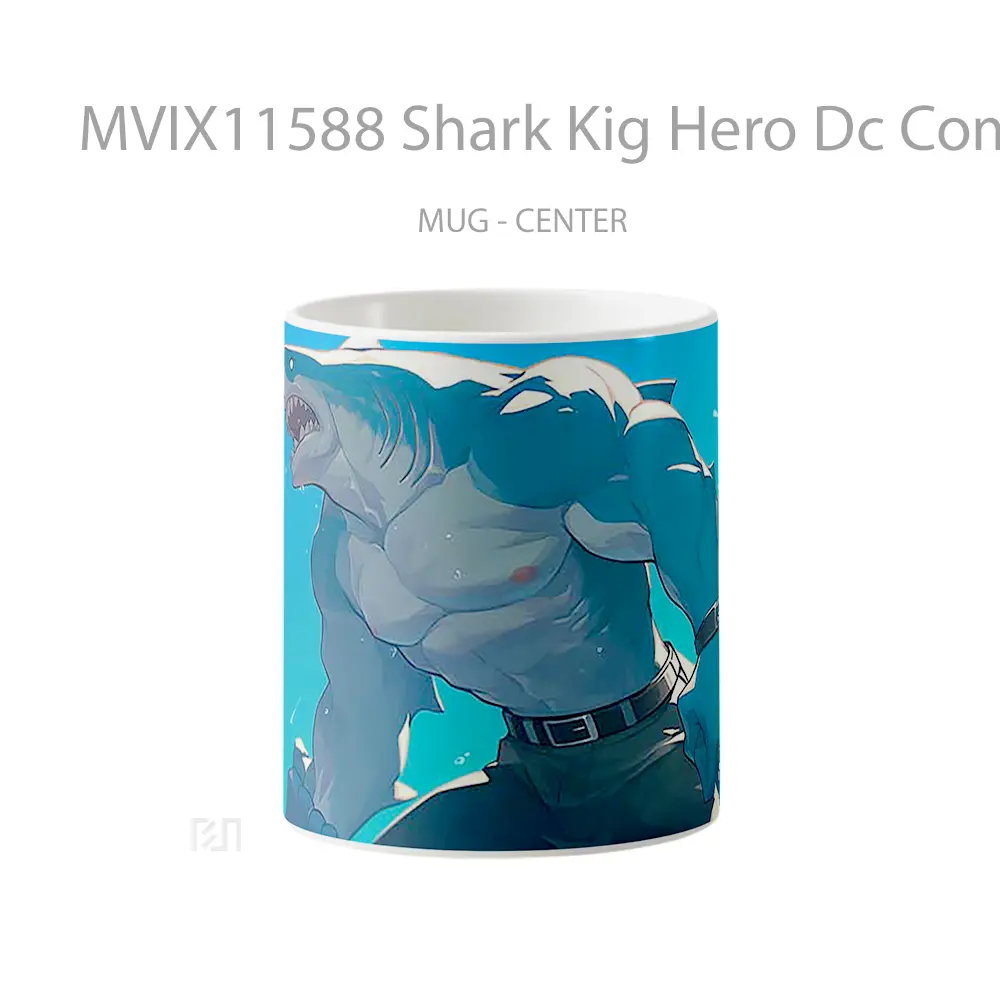 Mug Shark Kig Hero Dc Comics Mug Anime Populer Koleksi Spesial