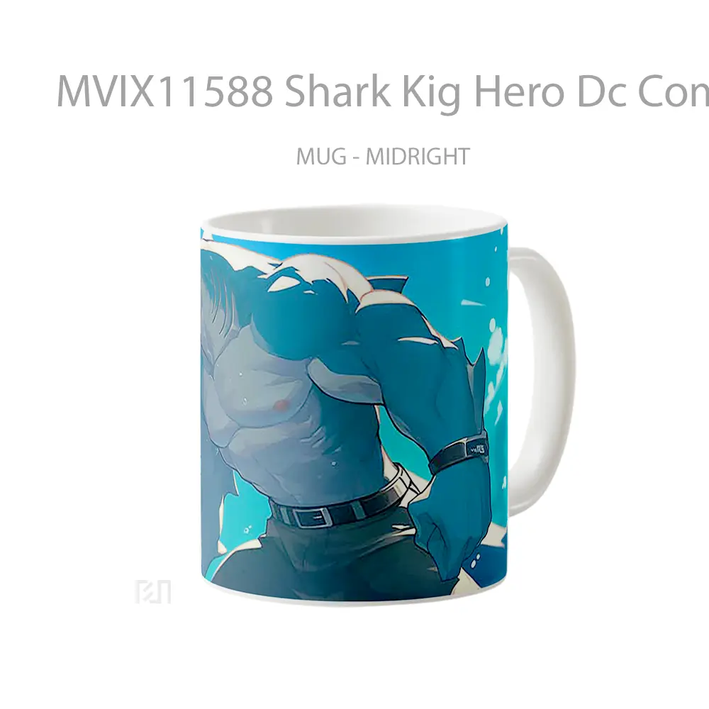 Mug Shark Kig Hero Dc Comics Mug Anime Populer Koleksi Spesial - All-side / Desain