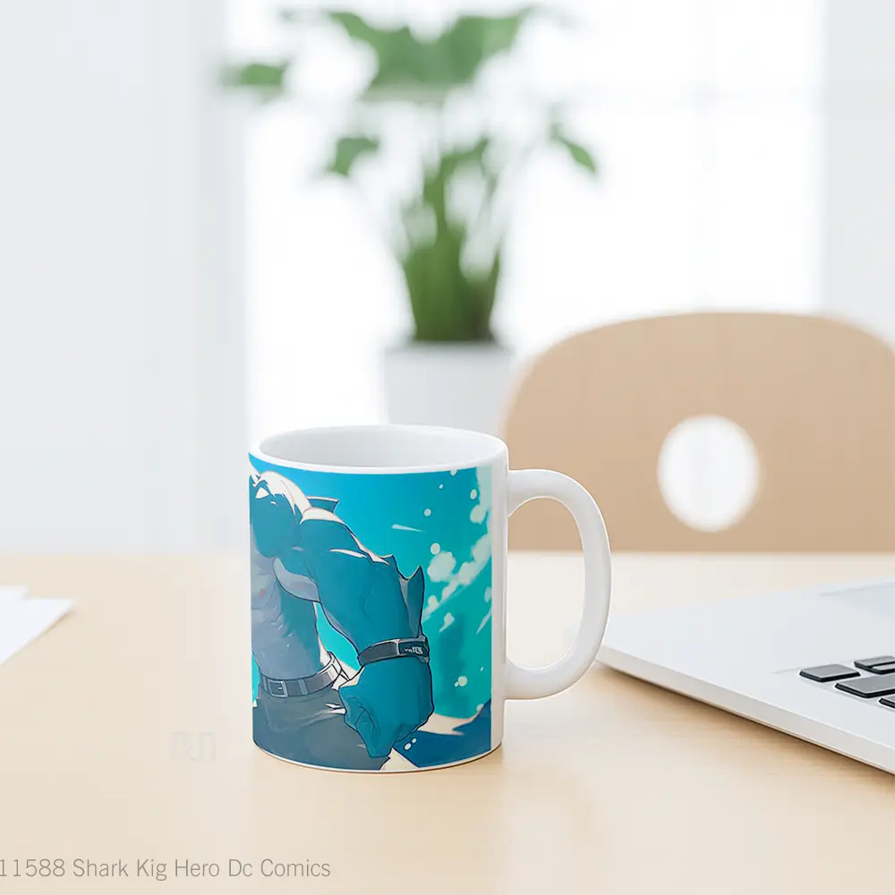 Mug Shark Kig Hero Dc Comics Mug Anime Populer Koleksi Spesial - All-side / Desain