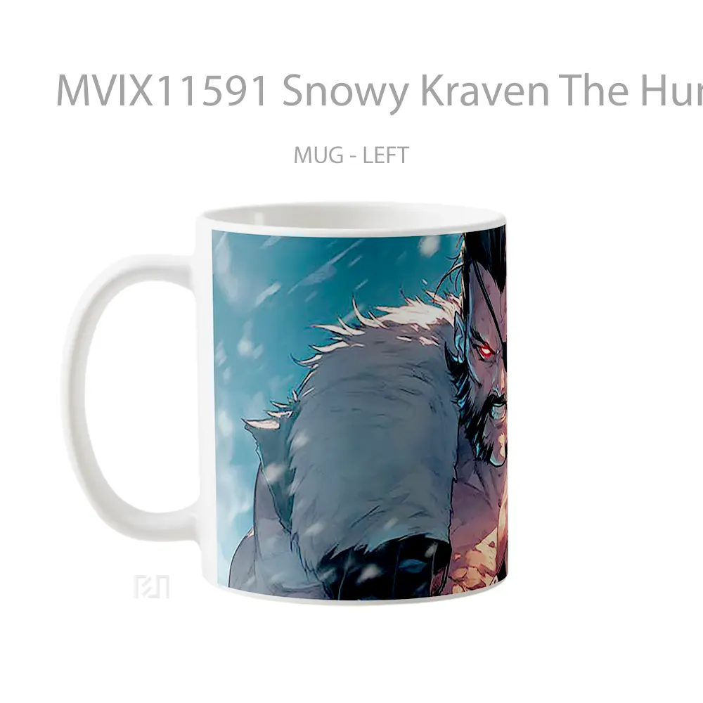 Mug Snowy Kraven The Hunter Mug Aesthetic Koleksi Spesial - All-side / Desain