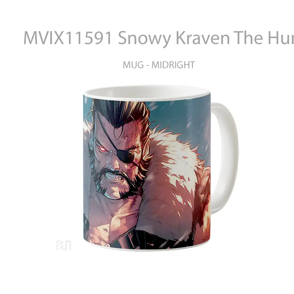 Mug Snowy Kraven The Hunter Mug Aesthetic Koleksi Spesial - All-side / Desain