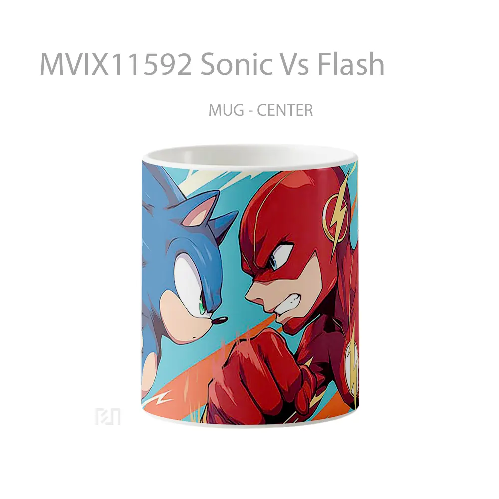 Mug Sonic Vs Flash Mug Aesthetic Koleksi Spesial