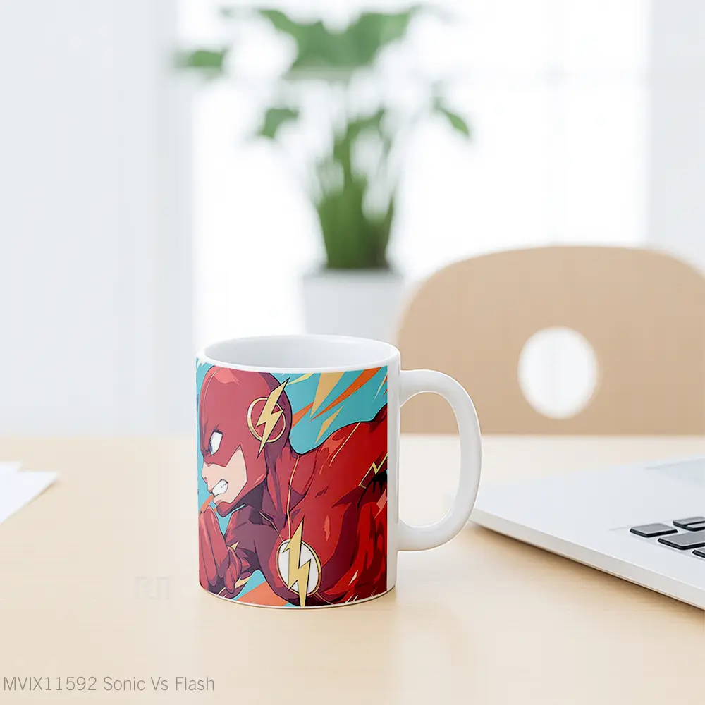Mug Sonic Vs Flash Mug Aesthetic Koleksi Spesial - All-side / Desain