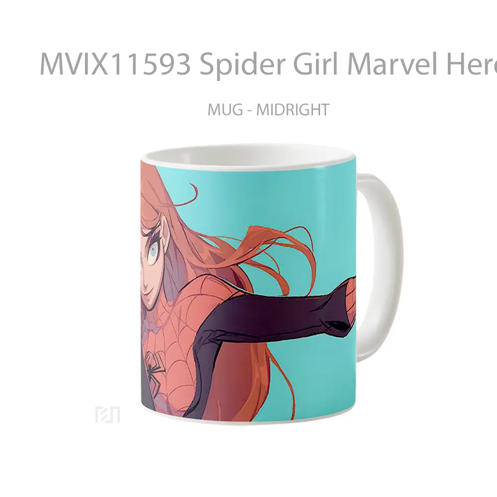 Mug Spider Girl Marvel Heroine Hadiah Unik Anime Lovers - All-side / Desain