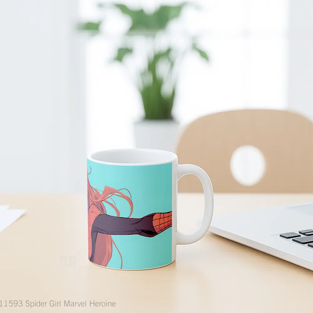Mug Spider Girl Marvel Heroine Hadiah Unik Anime Lovers - All-side / Desain