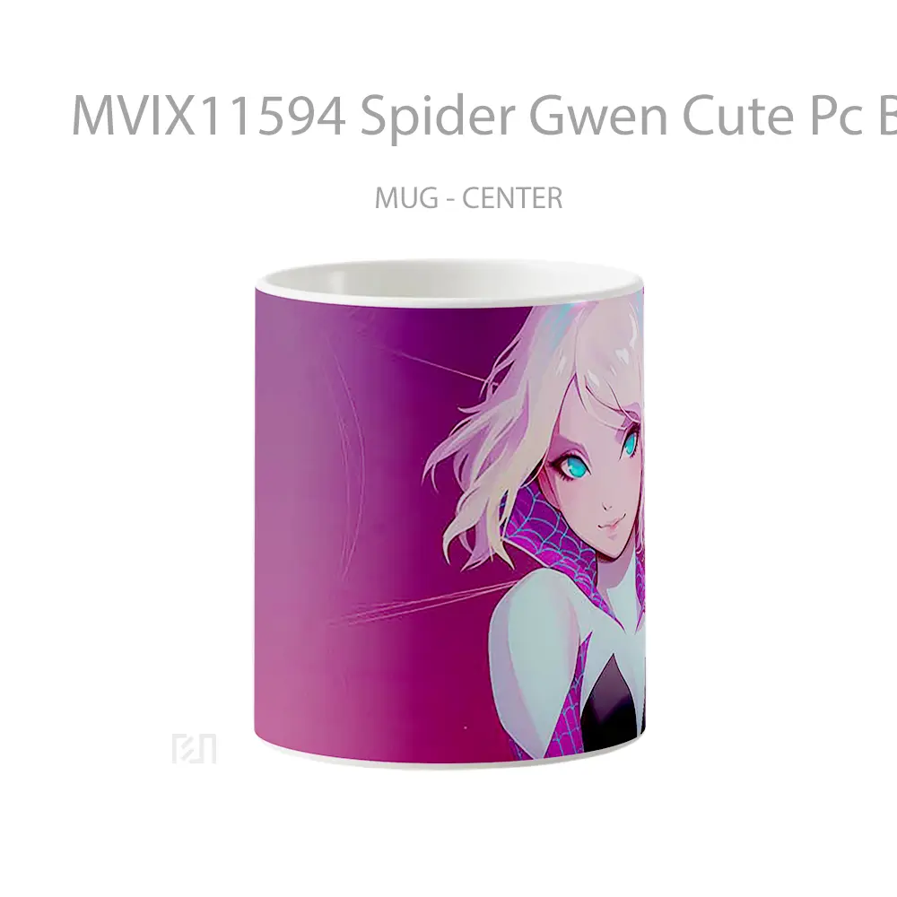 Mug Spider Gwen Cute Pc Background Gelas Keramik Desain Unik