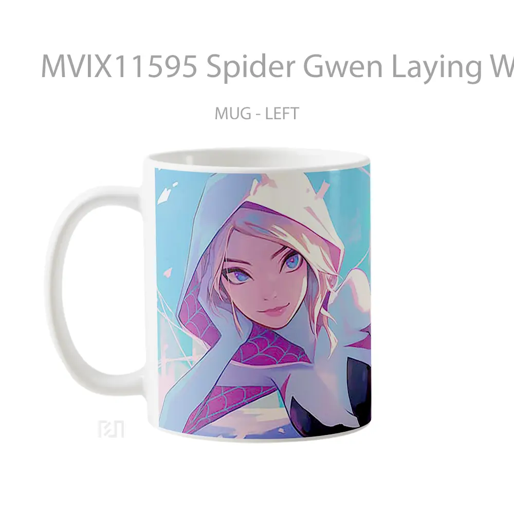 Mug Spider Gwen Laying Webs Mug Aesthetic Koleksi Spesial - All-side / Desain