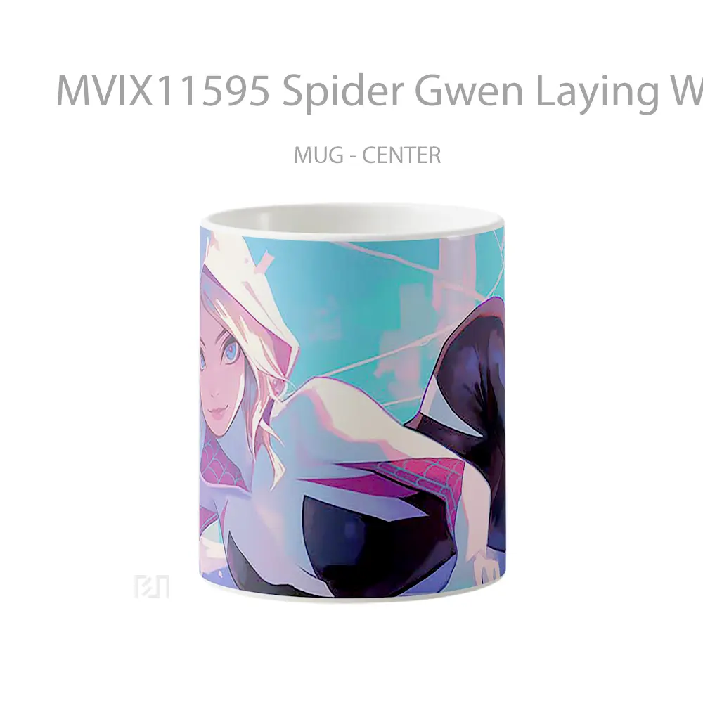Mug Spider Gwen Laying Webs Mug Aesthetic Koleksi Spesial