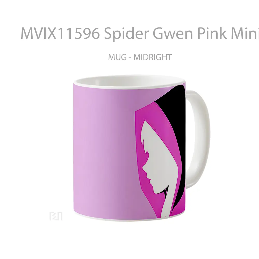 Mug Spider Gwen Pink Minimalist Koleksi Mug Limited Edition - All-side / Desain