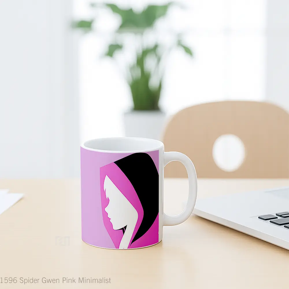 Mug Spider Gwen Pink Minimalist Koleksi Mug Limited Edition - All-side / Desain