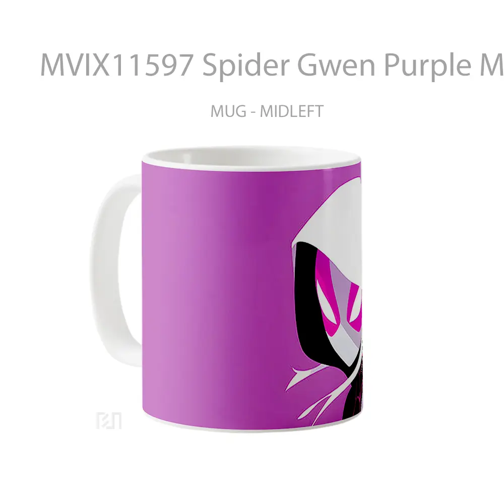 Mug Spider Gwen Purple Minimalist Mug Aesthetic Koleksi Spesial - All-side / Desain
