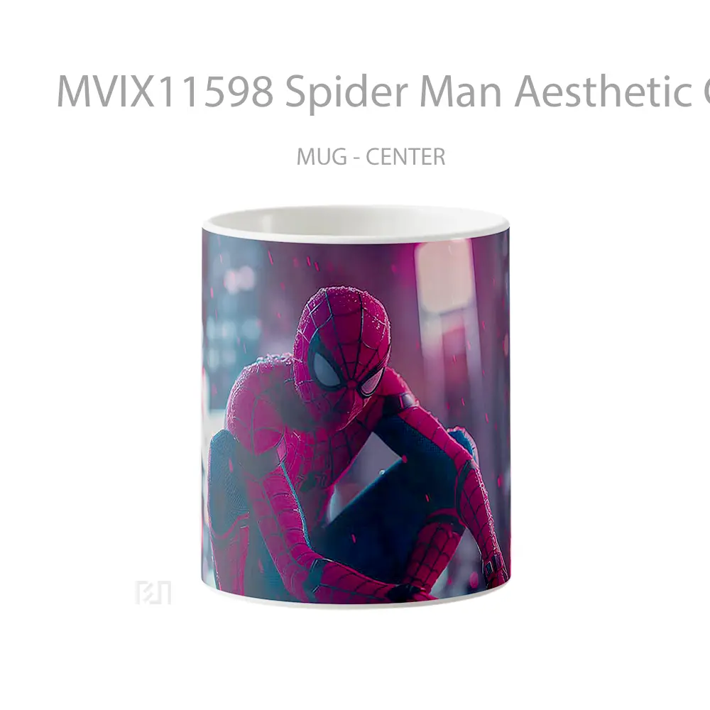 Mug Spider Man Aesthetic City Scene Mug Aesthetic Koleksi Spesial