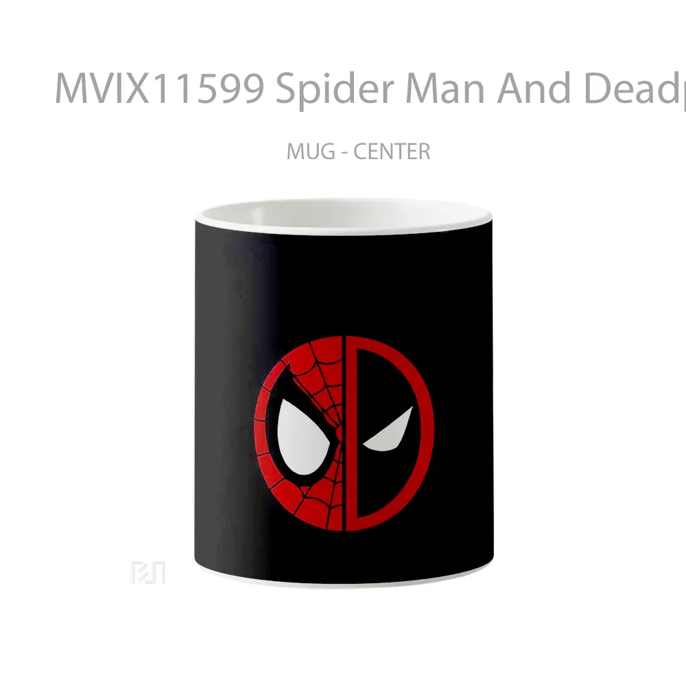 Mug Spider Man And Deadpool Black Hadiah Lucu dan Menarik
