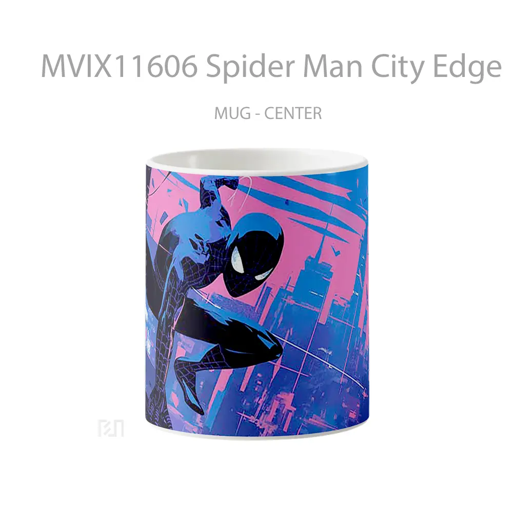Mug Spider Man City Edge Mug Aesthetic Koleksi Spesial