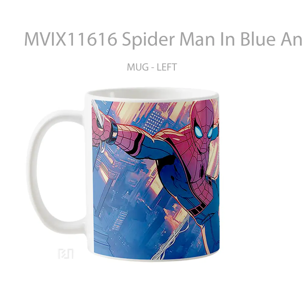 Mug Spider Man In Blue And Red Suit Koleksi Mug Limited Edition - All-side / Desain