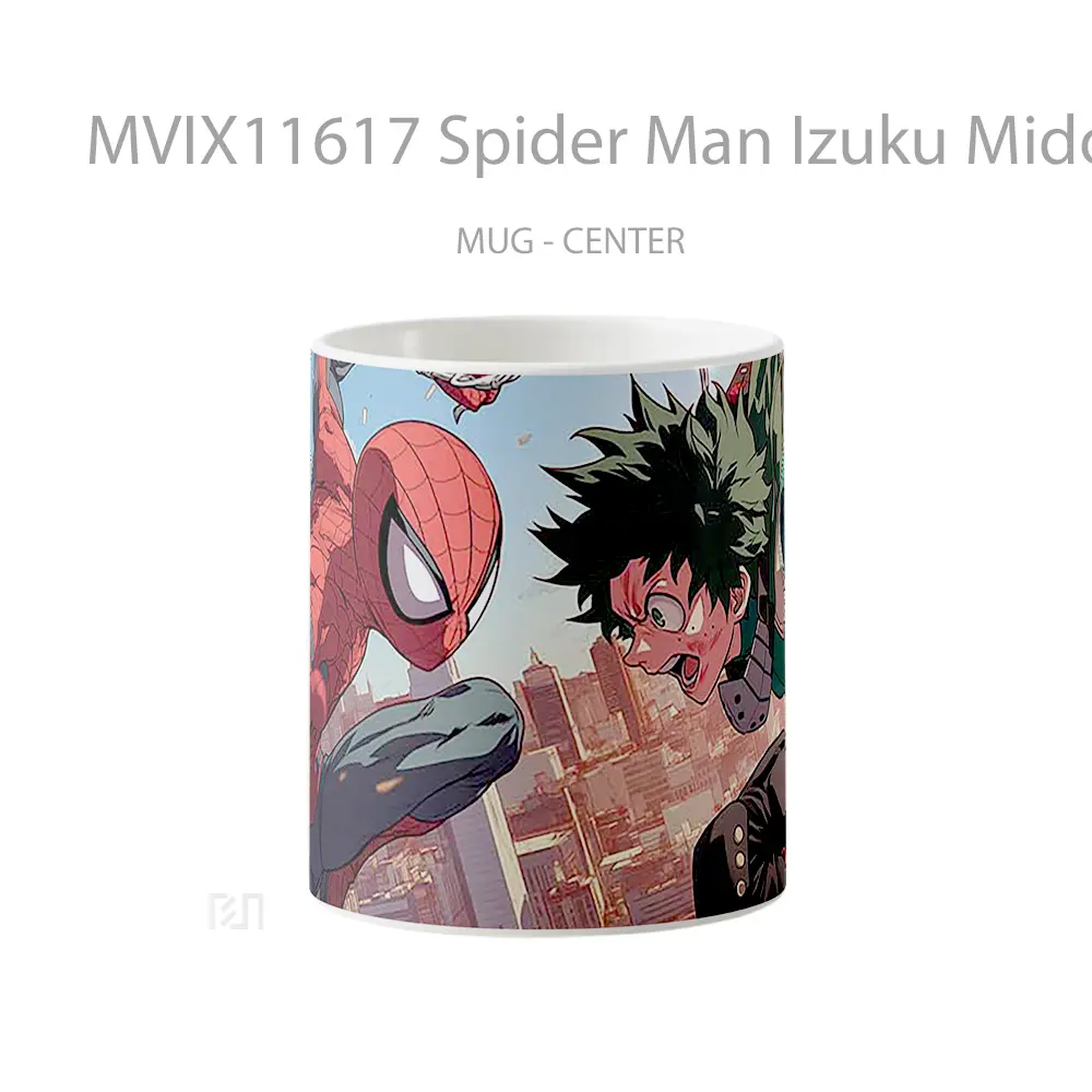 Mug Spider Man Izuku Midoriya Team Up Hadiah Lucu dan Menarik
