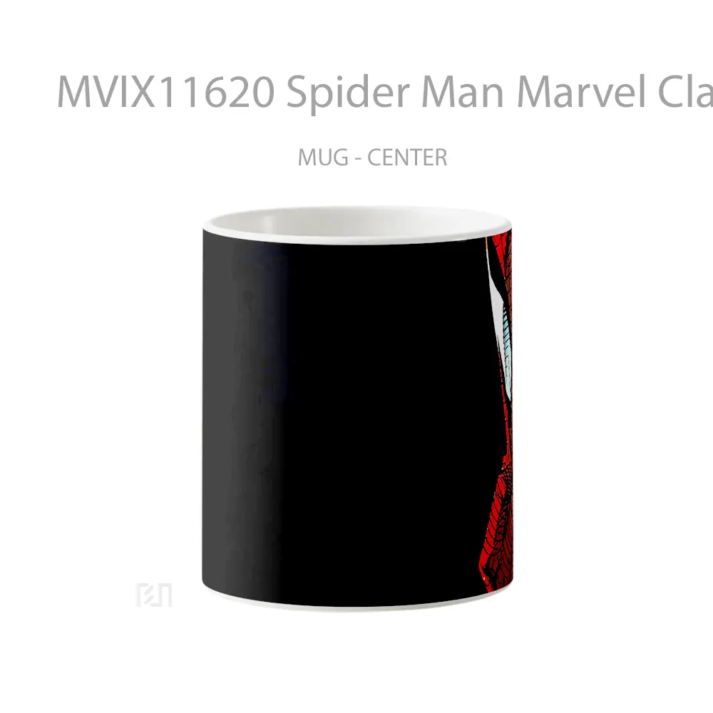 Mug Spider Man Marvel Classic Black 1 Gelas Keramik Koleksi Superhero