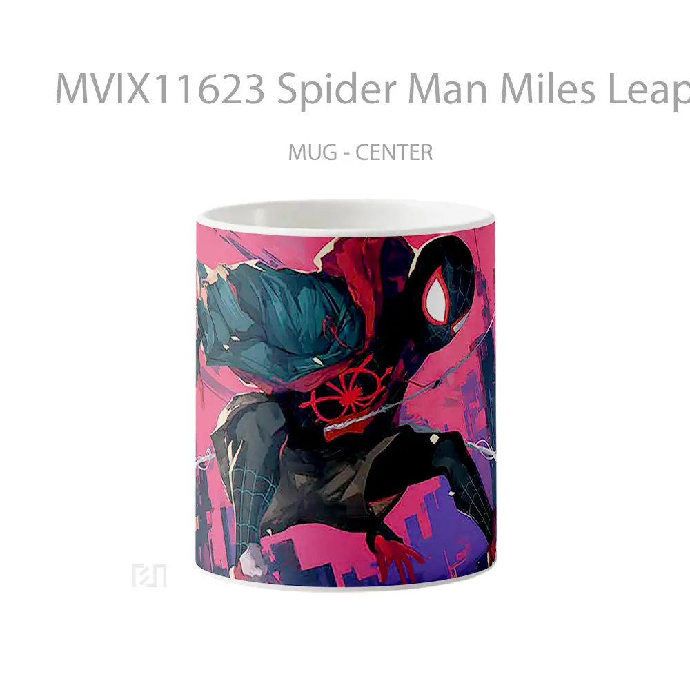 Mug Spider Man Miles Leaping Hadiah Lucu dan Menarik