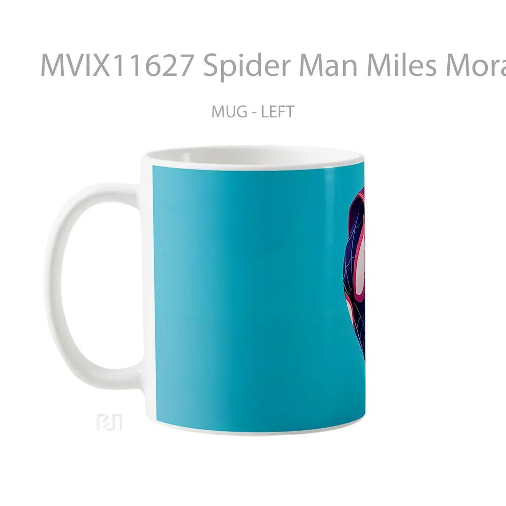 Mug Spider Man Miles Morales Hooded Hero Koleksi Mug Karakter Jepang - All-side / Desain