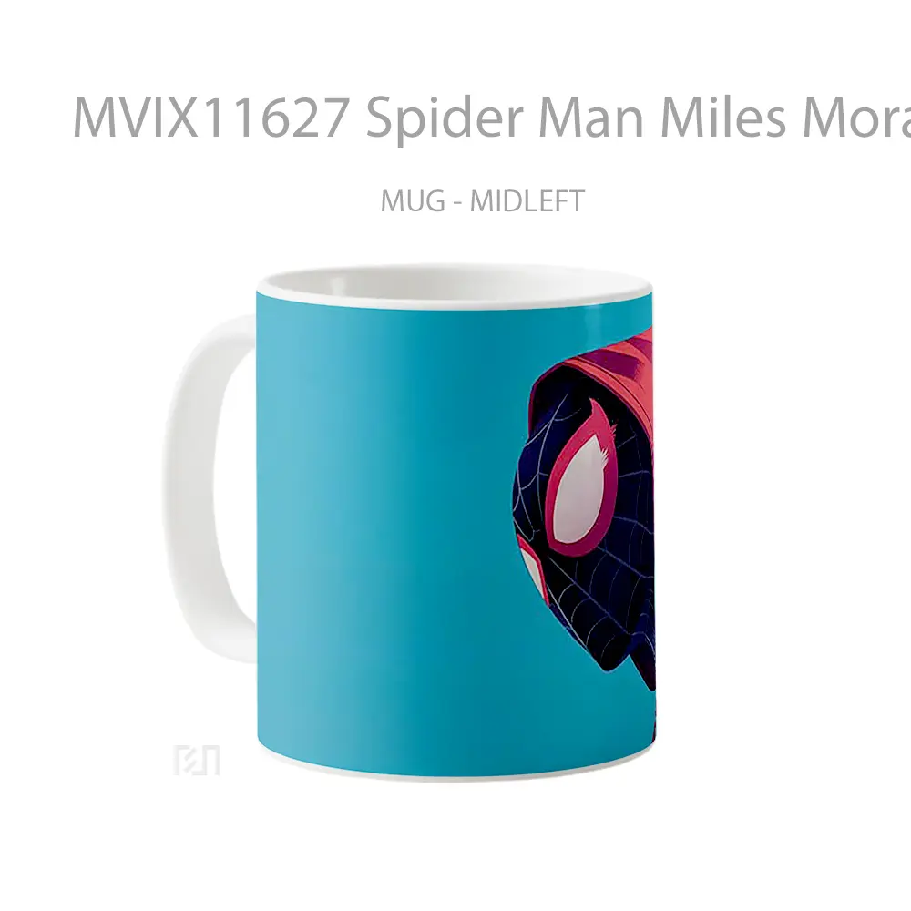 Mug Spider Man Miles Morales Hooded Hero Koleksi Mug Karakter Jepang - All-side / Desain