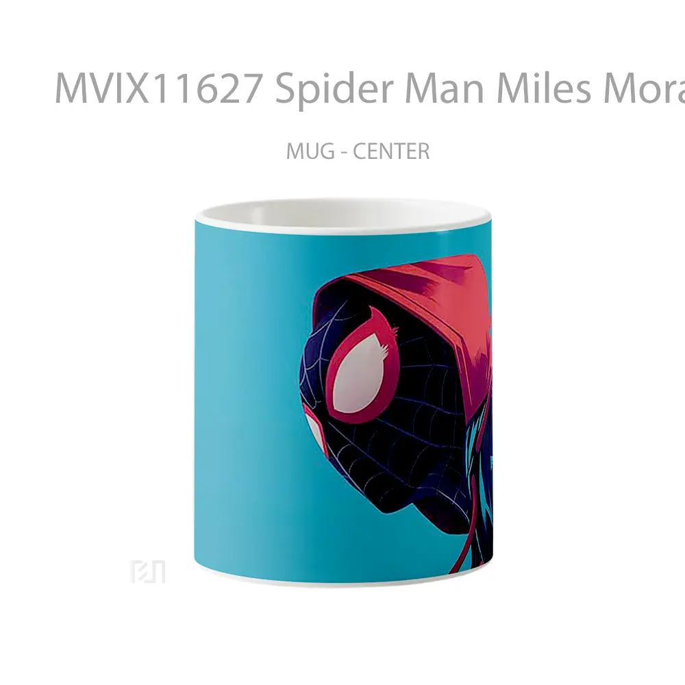 Mug Spider Man Miles Morales Hooded Hero Koleksi Mug Karakter Jepang
