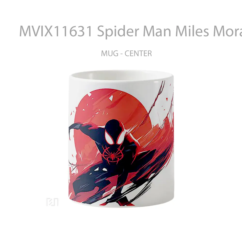 Mug Spider Man Miles Morales Minimalist Logo Mug Aesthetic Koleksi Spesial