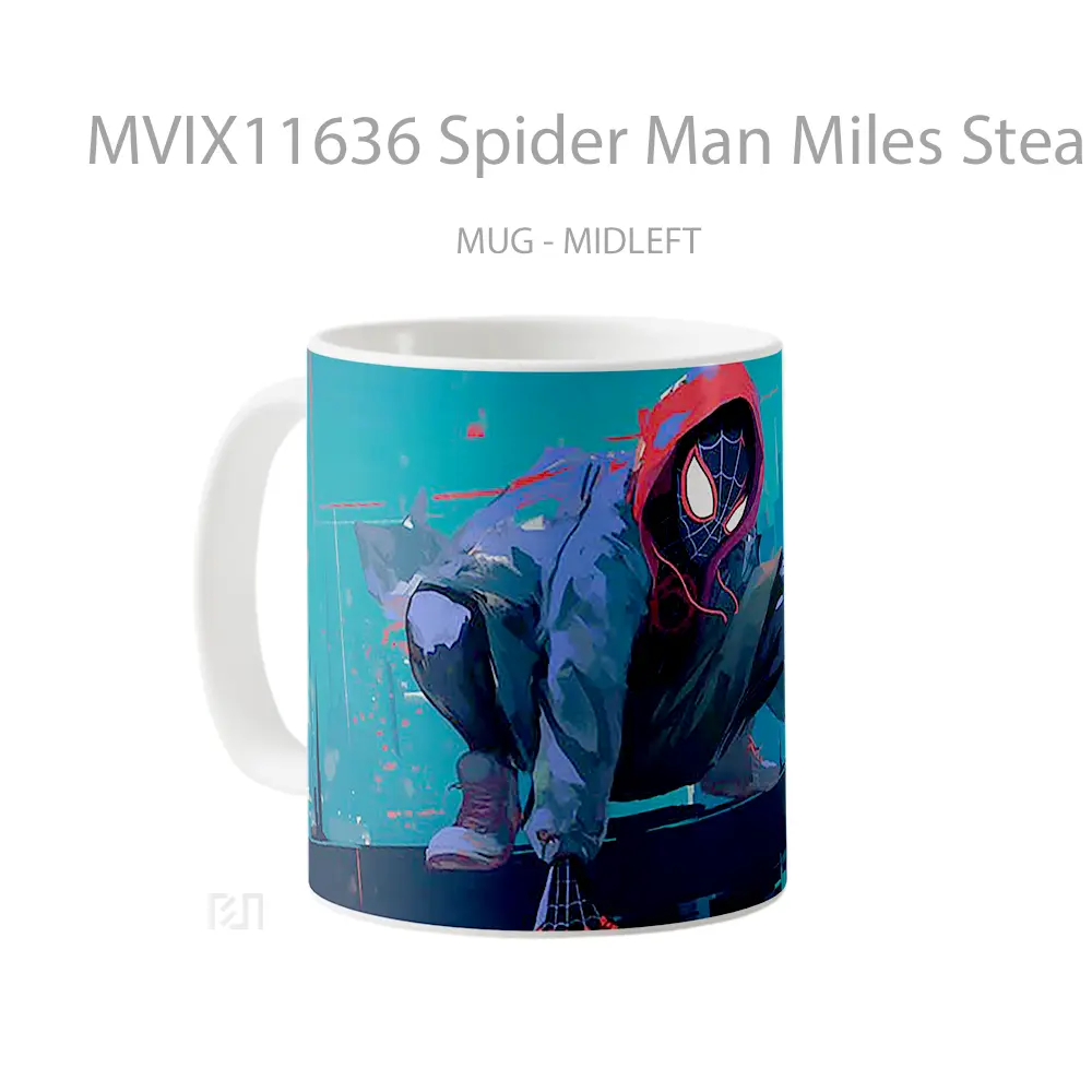 Mug Spider Man Miles Stealth Koleksi Mug Limited Edition - All-side / Desain