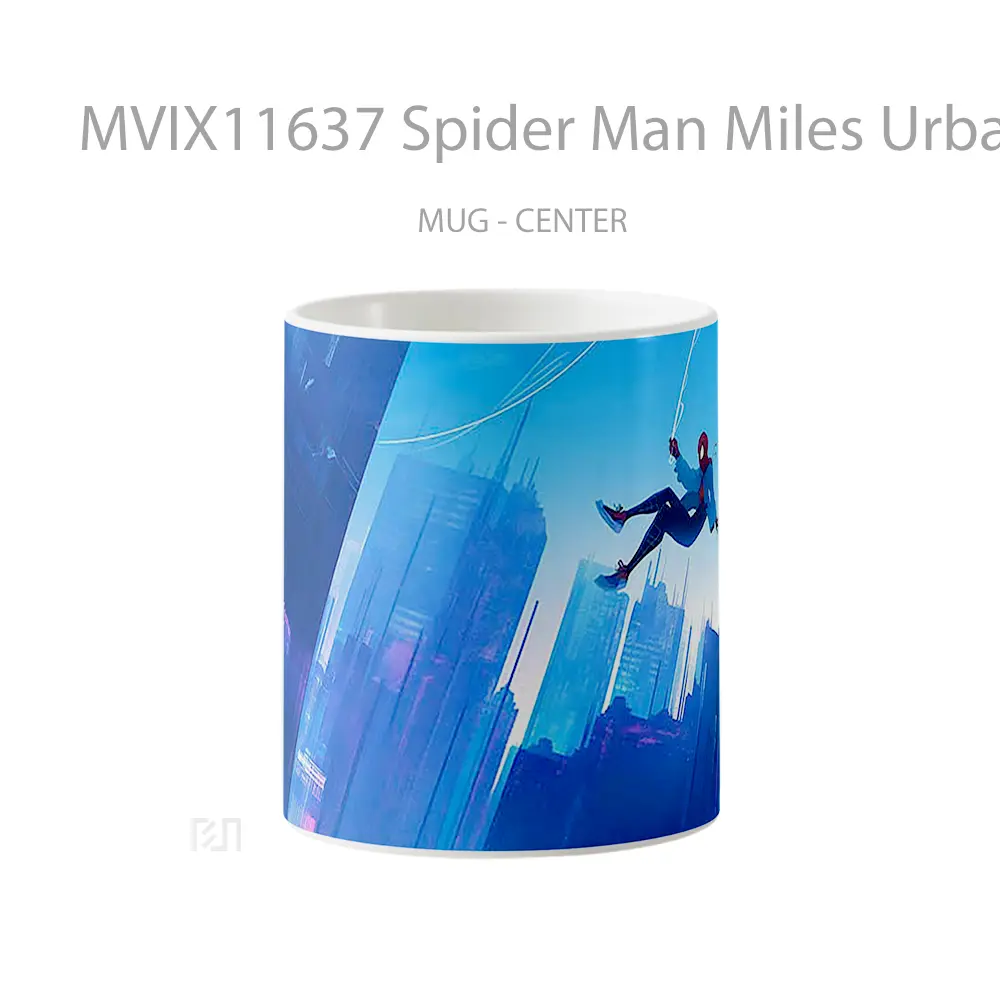 Mug Spider Man Miles Urban Descent Mug Aesthetic Koleksi Spesial