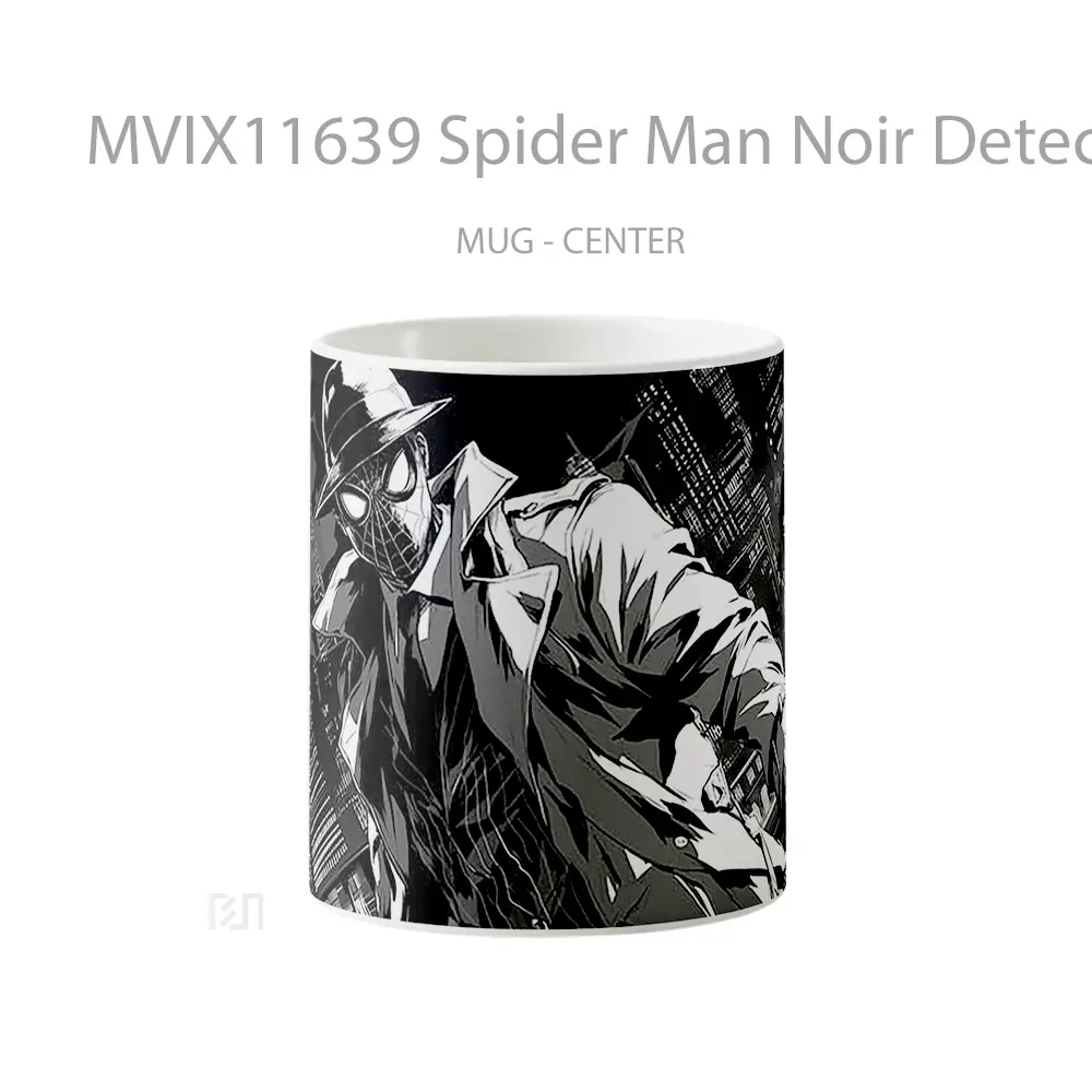 Mug Spider Man Noir Detective Mug Aesthetic Koleksi Spesial