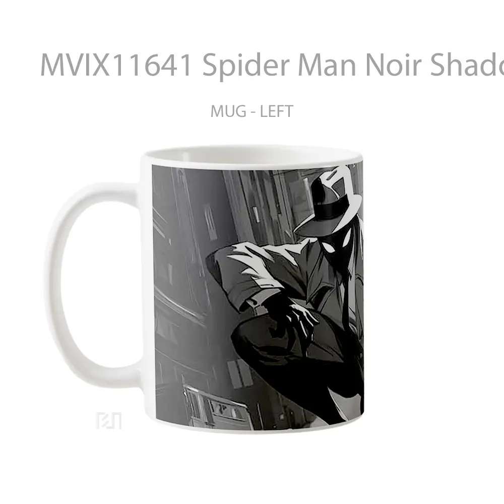Mug Spider Man Noir Shadow City Koleksi Mug Limited Edition - All-side / Desain