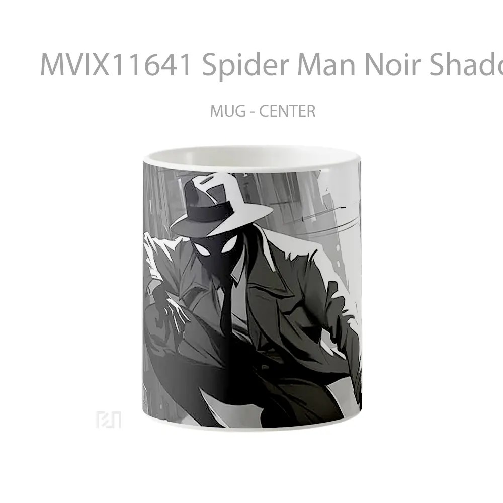 Mug Spider Man Noir Shadow City Koleksi Mug Limited Edition