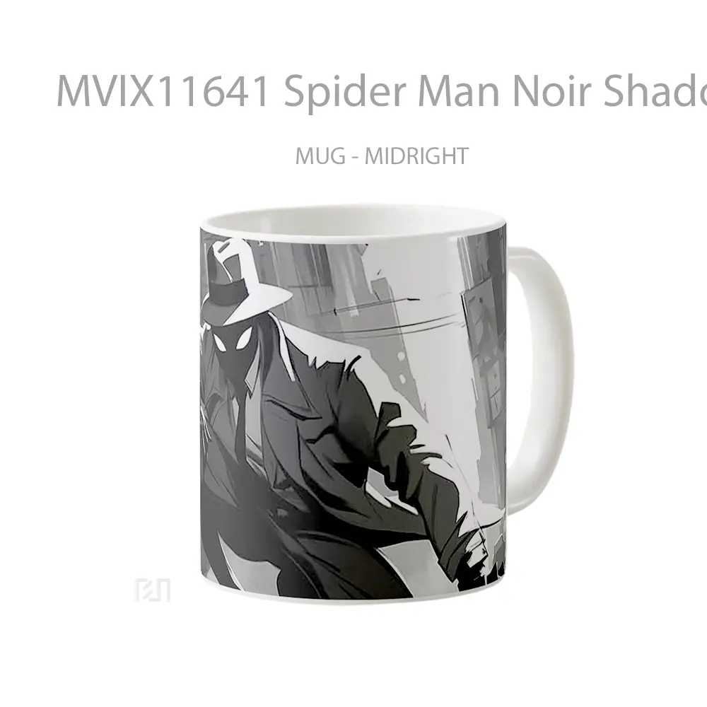 Mug Spider Man Noir Shadow City Koleksi Mug Limited Edition - All-side / Desain