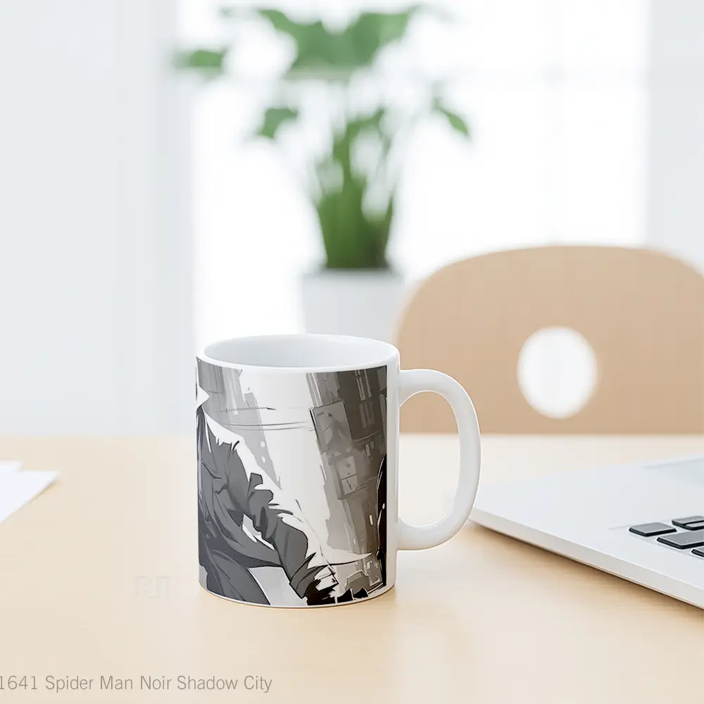 Mug Spider Man Noir Shadow City Koleksi Mug Limited Edition - All-side / Desain