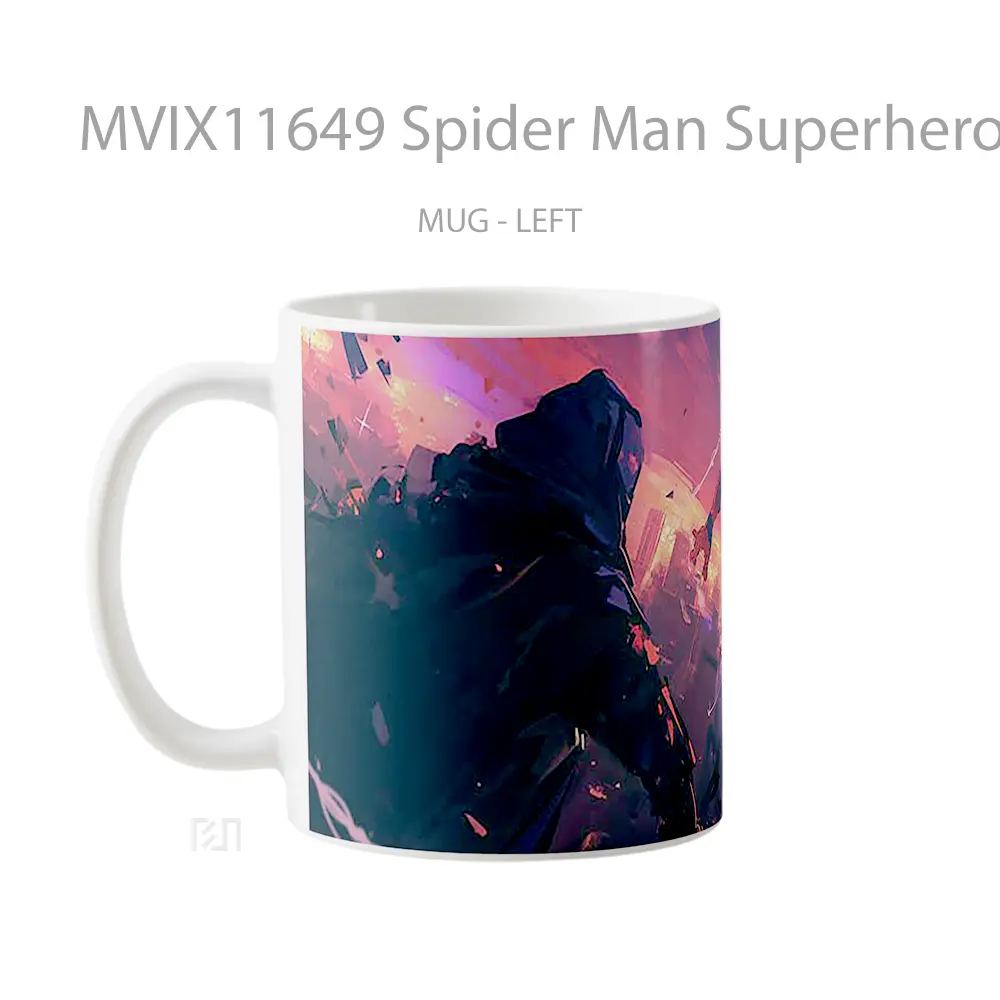 Mug Spider Man Superhero Clash Mug Anime Populer Koleksi Spesial - All-side / Desain