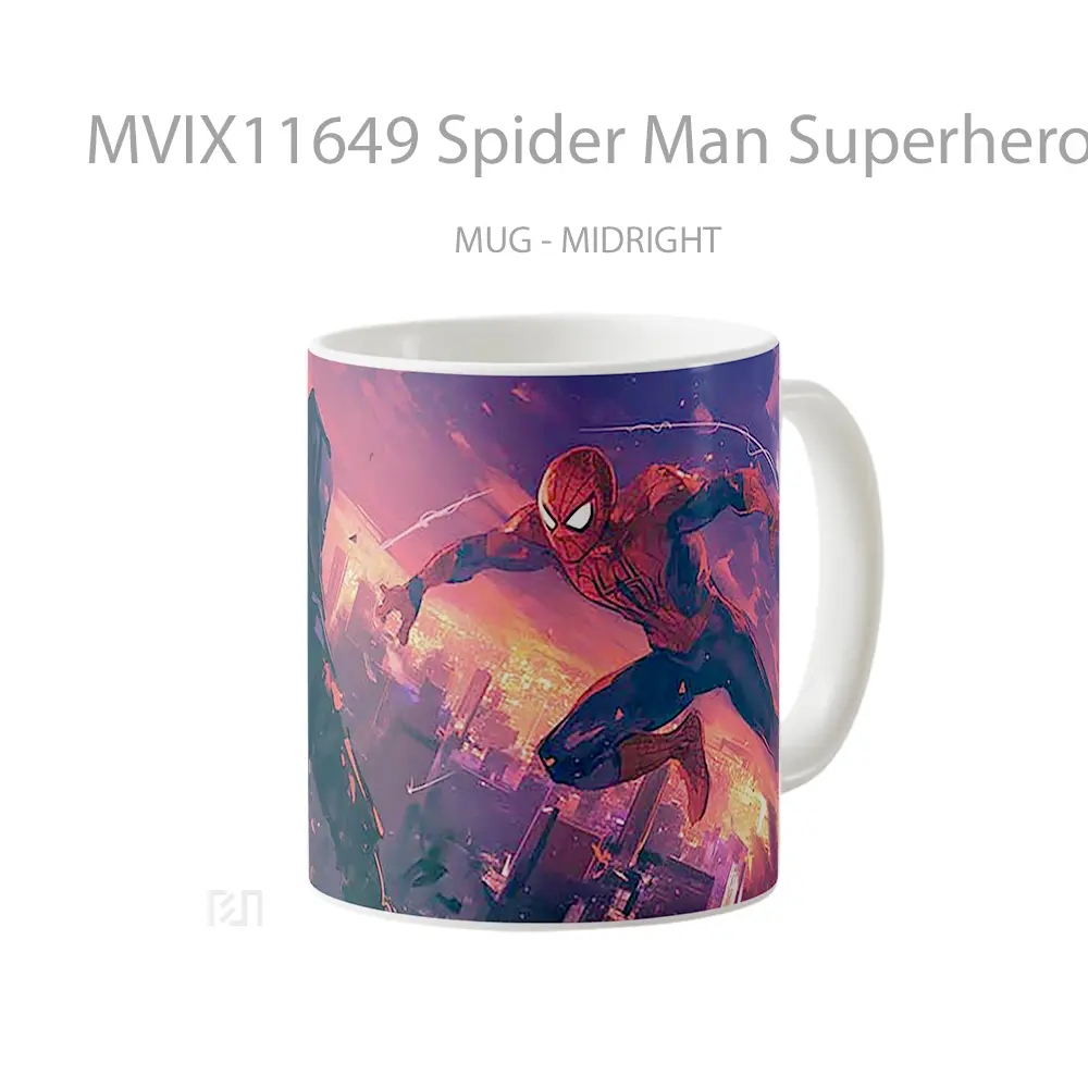 Mug Spider Man Superhero Clash Mug Anime Populer Koleksi Spesial - All-side / Desain